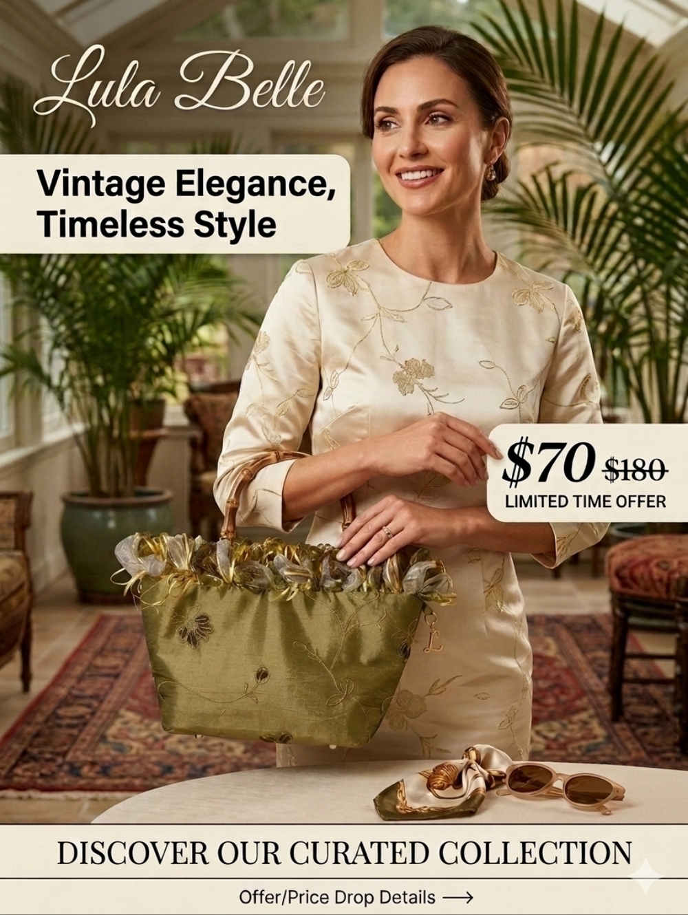 Vintage LULA BELLE Hand bag